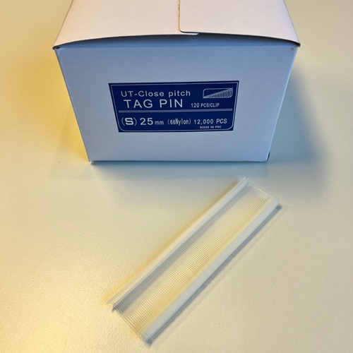 Nylon standaard textielpins 120 per clip